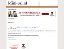 Tablet Screenshot of mini-url.nl